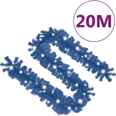 vidaXL Weihnachtsgirlande mit LED-Lichtern - 20m Blau - Weihnachtsdekoration vidaXL Weihnachtsgirlande mit LED-Lichtern - 20m Blau - Weihnachtsdekoration