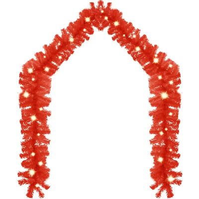 vidaXL Weihnachtsgirlande mit LED-Lichtern - 20 m Rot Feiertagsdeko vidaXL Weihnachtsgirlande mit LED-Lichtern - 20 m Rot Feiertagsdeko