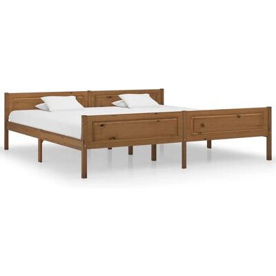 vidaXL 322116 Honigbraunes Kiefernholz-Bettgestell - Bettgestell vidaXL 322116 Honigbraunes Kiefernholz-Bettgestell - Bettgestell