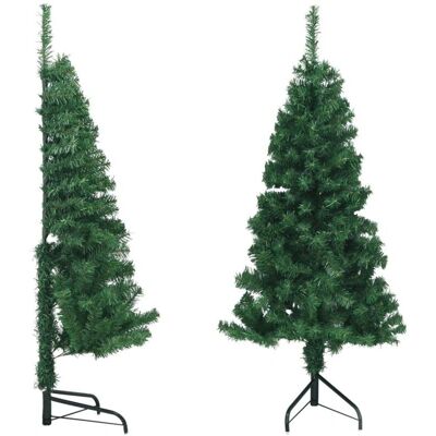 vidaXL Eck-Weihnachtsbaum Grün 150 cm PVC - Weihnachtsbaum vidaXL Eck-Weihnachtsbaum Grün 150 cm PVC - Weihnachtsbaum