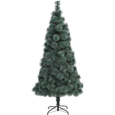 Sapin de Noël artificiel avec support - Vert PET 210cm - Publicité Sapin de Noël artificiel avec support - Vert PET 210cm - Publicité