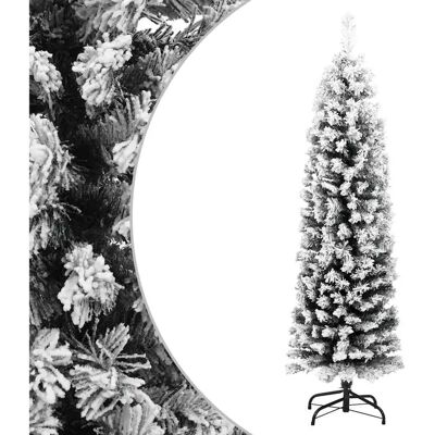 Sapin de Noël artificiel fin avec neige - 120 cm - Sapin de Noël - Publicité Sapin de Noël artificiel fin avec neige - 120 cm - Sapin de Noël - Publicité
