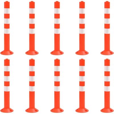 vidaXL Bolardos de control de tráfico 75 cm PE - Bolardos de control vidaXL Bolardos de control de tráfico 75 cm PE - Bolardos de control