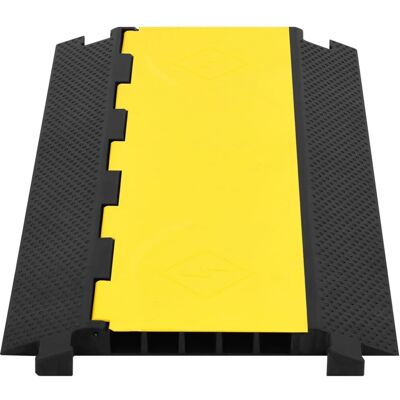 vidaXL Kabelbeskyttelsesrampe med 5 kanaler 90 cm gummi - Kabelbeskyttelse vidaXL Kabelbeskyttelsesrampe med 5 kanaler 90 cm gummi - Kabelbeskyttelse