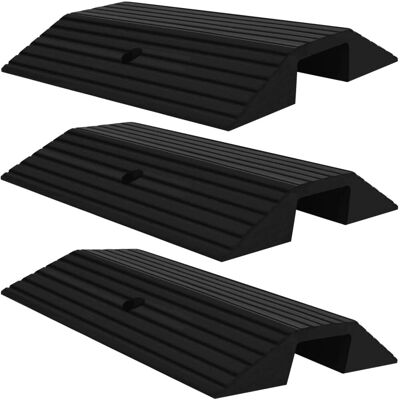 vidaXL Bridge Threshold Ramp Rubber - Threshold Ramp Set 3 pcs vidaXL Bridge Threshold Ramp Rubber - Threshold Ramp Set 3 pcs