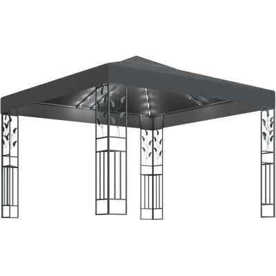Altana z LED-świecącymi lampami - 3x3 m - Antracyt - Altana Altana z LED-świecącymi lampami - 3x3 m - Antracyt - Altana