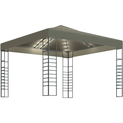 vidaXL Gartenpavillon mit LED-Lichterkette - Außenschirm vidaXL Gartenpavillon mit LED-Lichterkette - Außenschirm
