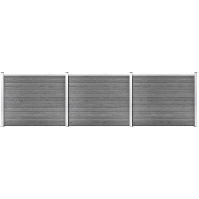 vidaXL Nova WPC Zaunpaneel-Set Grau vidaXL Nova WPC Zaunpaneel-Set Grau