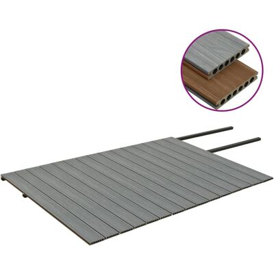 Vidaxl Panneaux de Terrasse WPC Marron Gris 30 m² 2,2 m Vidaxl Panneaux de Terrasse WPC Marron Gris 30 m² 2,2 m
