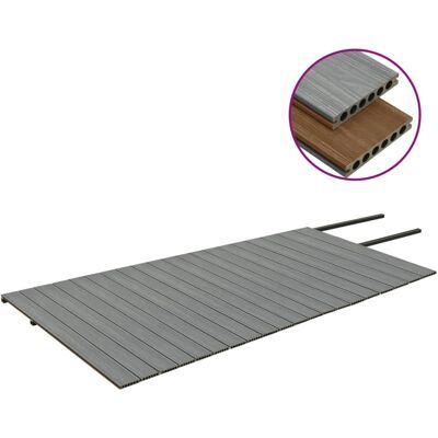 VIDAXL Terrassendielen WPC Braun Grau 40m² - Terrasse VIDAXL Terrassendielen WPC Braun Grau 40m² - Terrasse