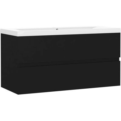 vidaXL Badeværelsesskab med vask - Sort, Model 3071559 vidaXL Badeværelsesskab med vask - Sort, Model 3071559