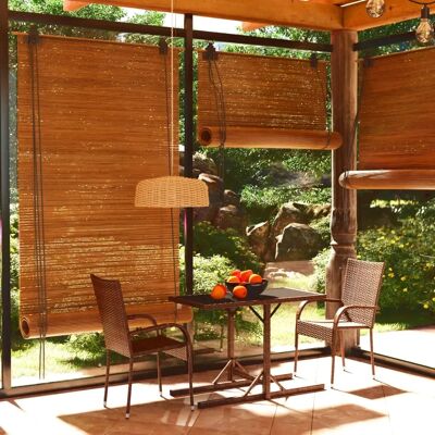 vidaXL Garten Essgruppe 3-teilig Braun Gartenmöbel Outdoor Stühle Tisch - Garten Essgruppe vidaXL Garten Essgruppe 3-teilig Braun Gartenmöbel Outdoor Stühle Tisch - Garten Essgruppe