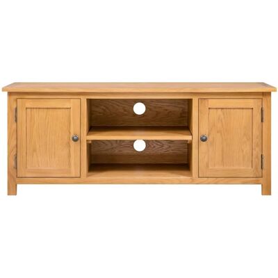 vidaXL Eichholzmöbel TV-Schrank - 110x35x44 cm - Wohnzimmer vidaXL Eichholzmöbel TV-Schrank - 110x35x44 cm - Wohnzimmer