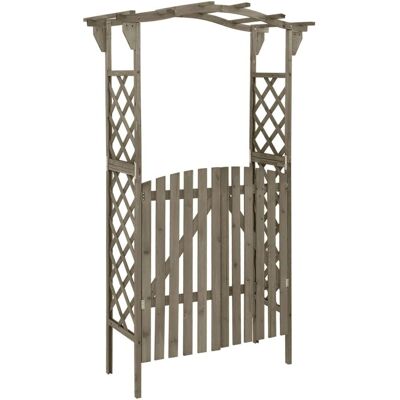 vidaXL Harmaa Pergola ja Portti 116x40x204 cm - Pergola vidaXL Harmaa Pergola ja Portti 116x40x204 cm - Pergola