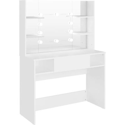 vidaXL 331538 Coiffeuse - Éclairage LED MDF Moderne - Publicité vidaXL 331538 Coiffeuse - Éclairage LED MDF Moderne - Publicité
