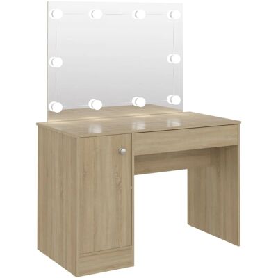 vidaXL 331553 Moderni MDF tammi peilikaappi - Makuuhuoneen Huonekalu vidaXL 331553 Moderni MDF tammi peilikaappi - Makuuhuoneen Huonekalu