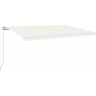 vidaXL Manuelle Einziehbare Markise 500x300 cm Creme - Markise vidaXL Manuelle Einziehbare Markise 500x300 cm Creme - Markise