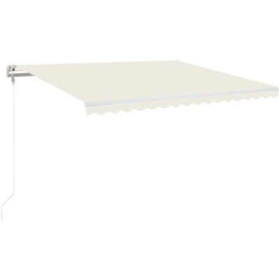 vidaXL Automatische uitrollende markies - 450x350cm - Crème vidaXL Automatische uitrollende markies - 450x350cm - Crème
