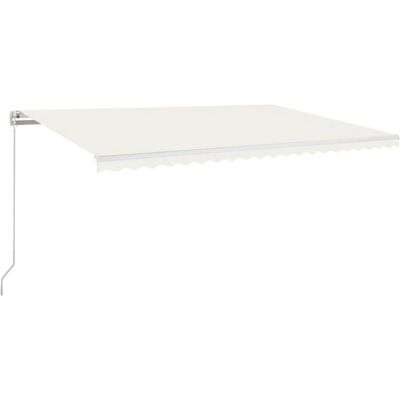 vidaXL Manuelle Einziehbare Markise 500x350 cm Creme - Markise vidaXL Manuelle Einziehbare Markise 500x350 cm Creme - Markise