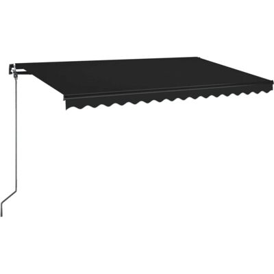vidaXL Handmatige Uittrekbare Luifel 400x350 cm Antraciet - Luifel vidaXL Handmatige Uittrekbare Luifel 400x350 cm Antraciet - Luifel