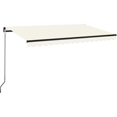 vidaXL Manuelle Einziehbare Markise 450x350 cm Creme - Markise vidaXL Manuelle Einziehbare Markise 450x350 cm Creme - Markise