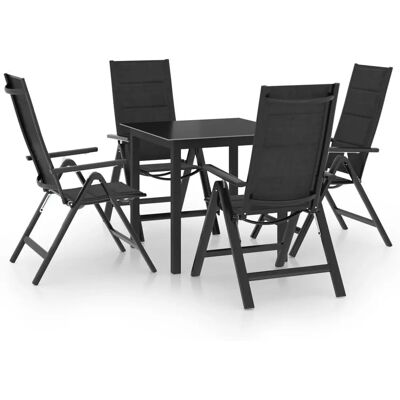 VidaXL Gartenmöbel-Set - Robustes Aluminium, Verstellbare Stühle VidaXL Gartenmöbel-Set - Robustes Aluminium, Verstellbare Stühle