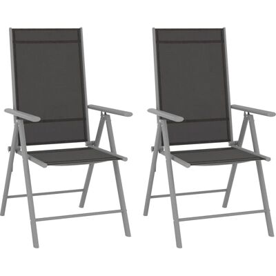 vidaXL Garten Bistro-Set mit verstellbaren Stühlen - Edelstahl & Glastisch vidaXL Garten Bistro-Set mit verstellbaren Stühlen - Edelstahl & Glastisch