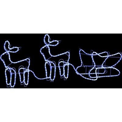 vidaXL Weihnachtsdeko Rentier und Schlitten Außen 576 LEDs vidaXL Weihnachtsdeko Rentier und Schlitten Außen 576 LEDs