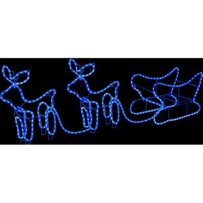 vidaXL Weihnachtsdekoration Rentiere Und Schlitten Outdoor 252 Leds vidaXL Weihnachtsdekoration Rentiere Und Schlitten Outdoor 252 Leds