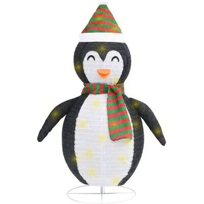 vidaXL Pinguin Schneefigur LED Stoff 120cm - Weihnachtsdekoration vidaXL Pinguin Schneefigur LED Stoff 120cm - Weihnachtsdekoration