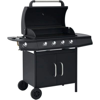 Vidaxl Gasgrill 13900W - 4+1 Brennere, Sort Vidaxl Gasgrill 13900W - 4+1 Brennere, Sort