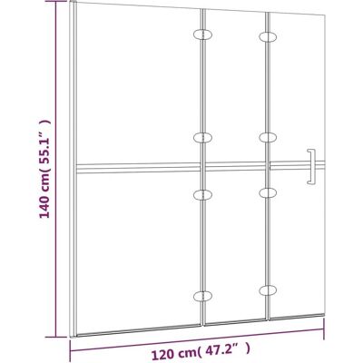 vidaXL Biała Składana Kabina prysznicowa 120x140 cm - Kabina prysznicowa vidaXL Biała Składana Kabina prysznicowa 120x140 cm - Kabina prysznicowa