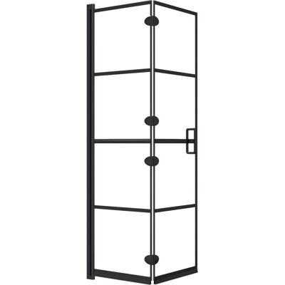vidaXL Schwarze Faltbare Duschkabine 80x140 cm - Duschkabine vidaXL Schwarze Faltbare Duschkabine 80x140 cm - Duschkabine