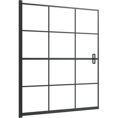 vidaXL Schwarze ESG Duschkabine - Badezimmer Duschen vidaXL Schwarze ESG Duschkabine - Badezimmer Duschen