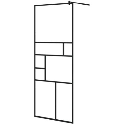 vidaXL Walk-in Duschwand mit Klarem ESG Glas Schwarz - Duschtyp vidaXL Walk-in Duschwand mit Klarem ESG Glas Schwarz - Duschtyp