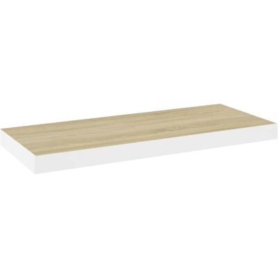 vidaXL Schwebendes Wandregal Eiche Weiß MDF - Regaltyp vidaXL Schwebendes Wandregal Eiche Weiß MDF - Regaltyp