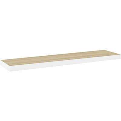vidaXL Plank MDF Metaal Eiken Wit - Plank vidaXL Plank MDF Metaal Eiken Wit - Plank