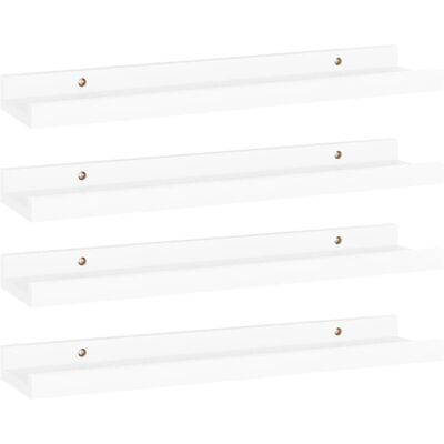 vidaXL Væghylder 4 stk Hvid 40x9x3 cm - Shelf vidaXL Væghylder 4 stk Hvid 40x9x3 cm - Shelf
