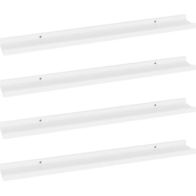 vidaXL Wandregale 4 Stück Weiß - Wandregale vidaXL Wandregale 4 Stück Weiß - Wandregale