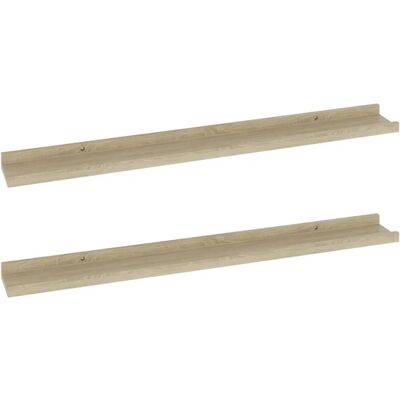 vidaXL 2x Wandregale Sonoma Eiche 80x9x3 cm - Wandregale vidaXL 2x Wandregale Sonoma Eiche 80x9x3 cm - Wandregale