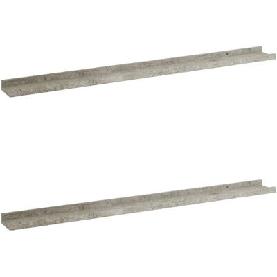 vidaXL 326702 Graue MDF Wandregal - Regal vidaXL 326702 Graue MDF Wandregal - Regal