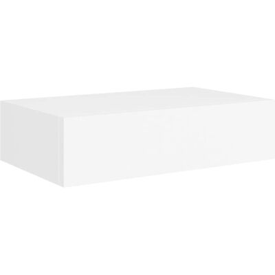 vidaXL 2er Wandmontierte Schubladeregale Weiß MDF - Wandregale mit Schublade vidaXL 2er Wandmontierte Schubladeregale Weiß MDF - Wandregale mit Schublade