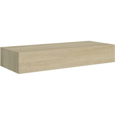 vidaXL Wandplank met Lade Eiken MDF - Wandplank vidaXL Wandplank met Lade Eiken MDF - Wandplank