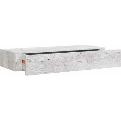 vidaXL Wandgemonteerde Ladeplank Beton Grijs MDF - Wandgemonteerde Ladeplank vidaXL Wandgemonteerde Ladeplank Beton Grijs MDF - Wandgemonteerde Ladeplank
