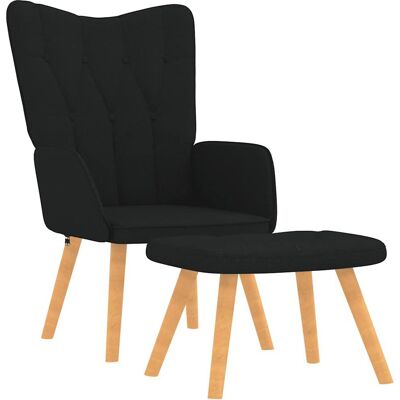 vidaXL Stol med Puf - Moderne, Blødt polstring, Stabilt stel vidaXL Stol med Puf - Moderne, Blødt polstring, Stabilt stel