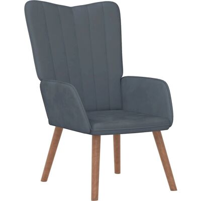 vidaXL 327656 Accentstol - Fløjl vidaXL 327656 Accentstol - Fløjl
