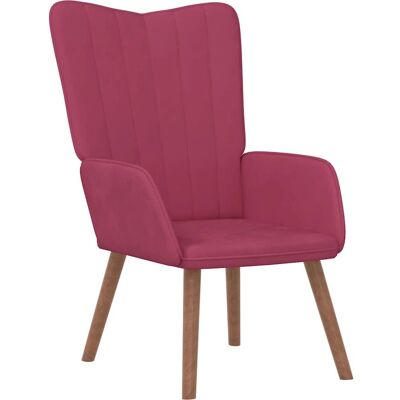 Chaise d'accent VidaXL - Velours, Rouge, Modèle 327660 - Publicité Chaise d'accent VidaXL - Velours, Rouge, Modèle 327660 - Publicité