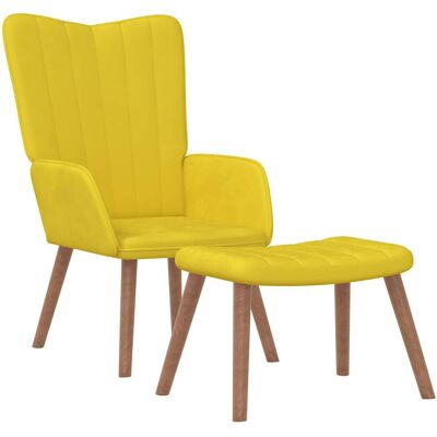 vidaXL 327673 Sessel - Samt, Senfgelb, Stabil vidaXL 327673 Sessel - Samt, Senfgelb, Stabil