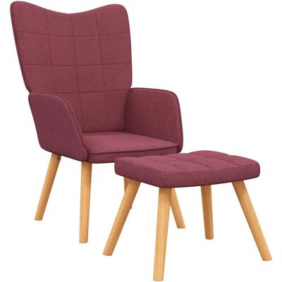 Chaise d'accent VidaXL - Rouge Bourgogne - Design Moderne - Publicité Chaise d'accent VidaXL - Rouge Bourgogne - Design Moderne - Publicité