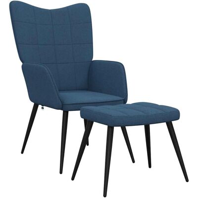 Chaise d'accent VidaXL - Bleu Siège Relax Moderne - Publicité Chaise d'accent VidaXL - Bleu Siège Relax Moderne - Publicité